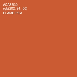 #CA5B32 - Flame Pea Color Image